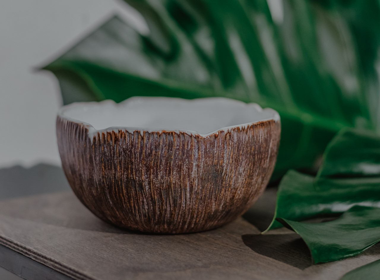 Онлайн мастер-класс по лепке миски-кокоса
